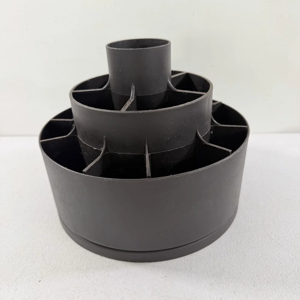 Pampered Chef Tool Turn About Carousel Utensil Holder Caddy Organizer Black USA